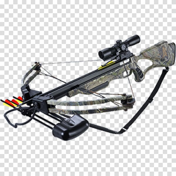 Crossbow bolt Red dot sight Telescopic sight Firearm, weapon transparent background PNG clipart