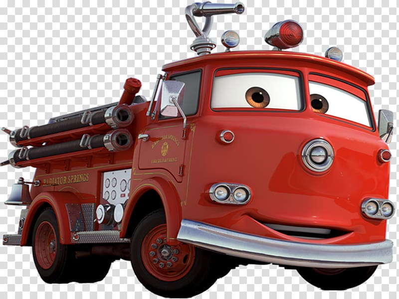 Disney Cars Red illustration, Cars Lightning McQueen Mater Doc Hudson Character, Lightning McQueen transparent background PNG clipart