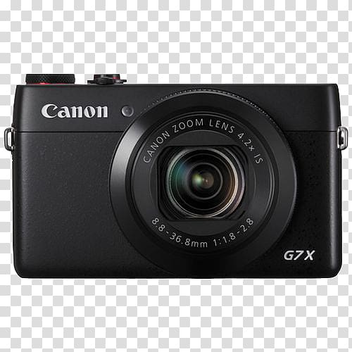Canon PowerShot G7 X Canon PowerShot G9 X Point-and-shoot camera, Camera transparent background PNG clipart