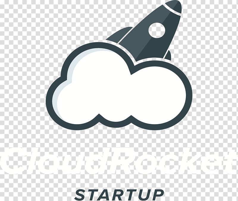 Logo Cloud computing, The rocket on the cloud transparent background PNG clipart