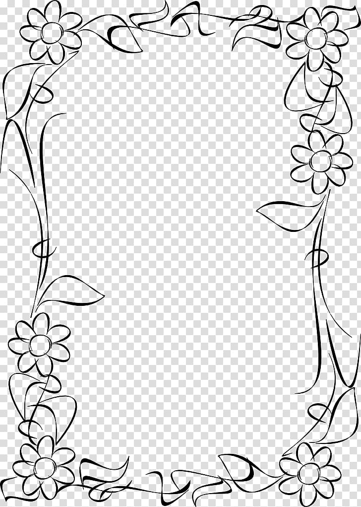 Top 10 Free Flower Borders To Download Now: Unique and Versatile ... -  ClipArt Best - ClipArt Best | Page borders design, Flower drawing design,  Flower border