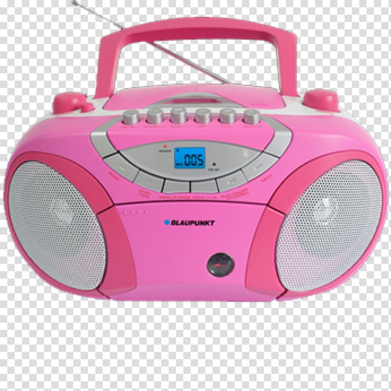 BLAUPUNKT BB15BL Radio Recorder Boombox Compact Cassette CD player Compressed audio optical disc, USB transparent background PNG clipart