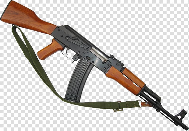 black and brown AK-47 rifle, AK-47 Icon MP3, AK-47 transparent background PNG clipart