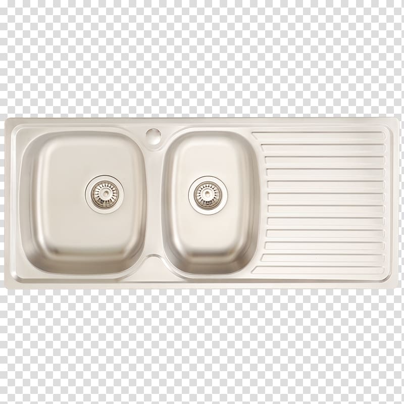 gray 2-bowl sink, kitchen sink Tap Bathroom, sink transparent background PNG clipart