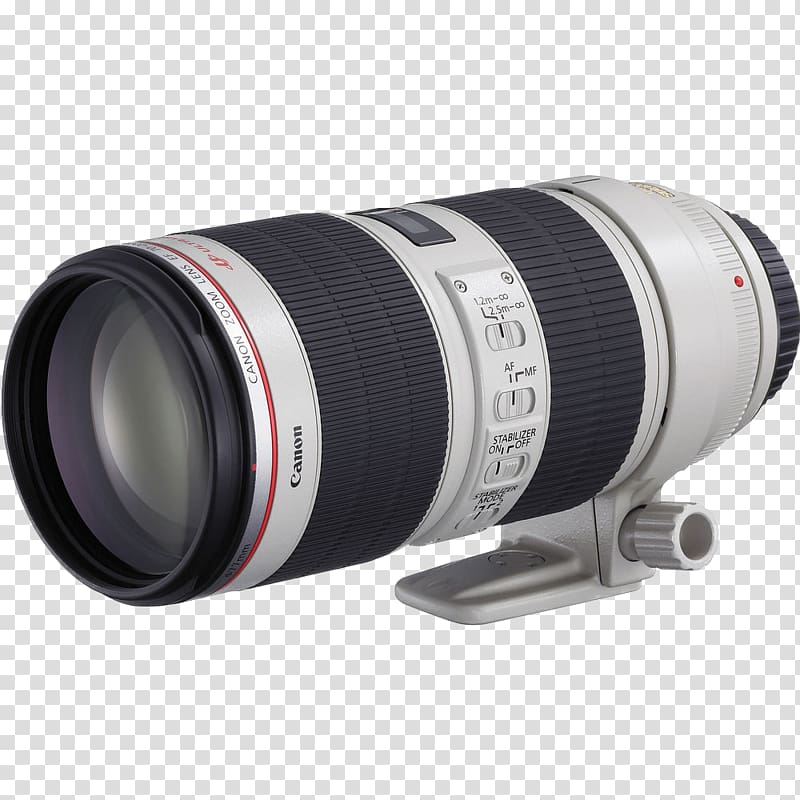 Canon EF lens mount Canon EF 70–200mm lens Canon EF 70-200mm f/2.8L IS II USM , camera lens transparent background PNG clipart