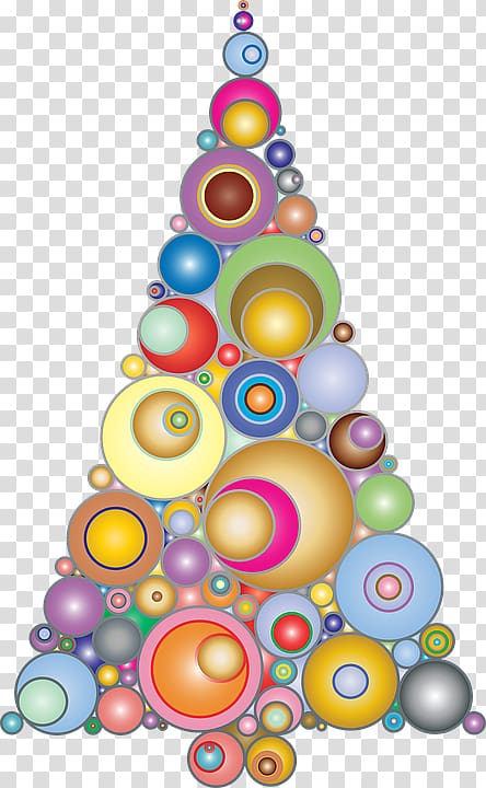 Christmas tree Christmas and holiday season Christmas ornament, Circle trees transparent background PNG clipart