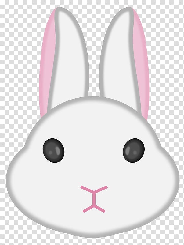 Easter Bunny Hare Domestic rabbit , rabbit face transparent background PNG clipart