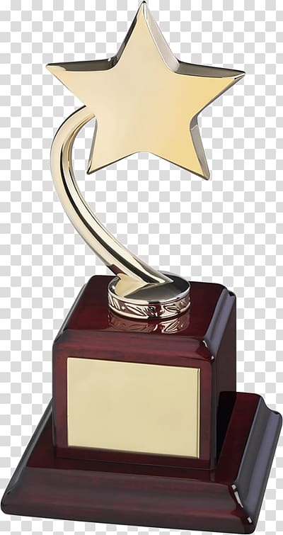 Star Achievement Award Soccer Trophy Industry, award transparent background PNG clipart