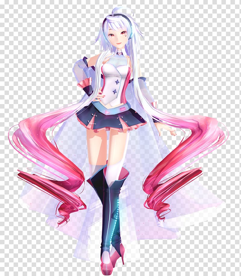 Vocaloid 3 MikuMikuDance Hatsune Miku 3D Custom Girl, hatsune miku transparent background PNG clipart