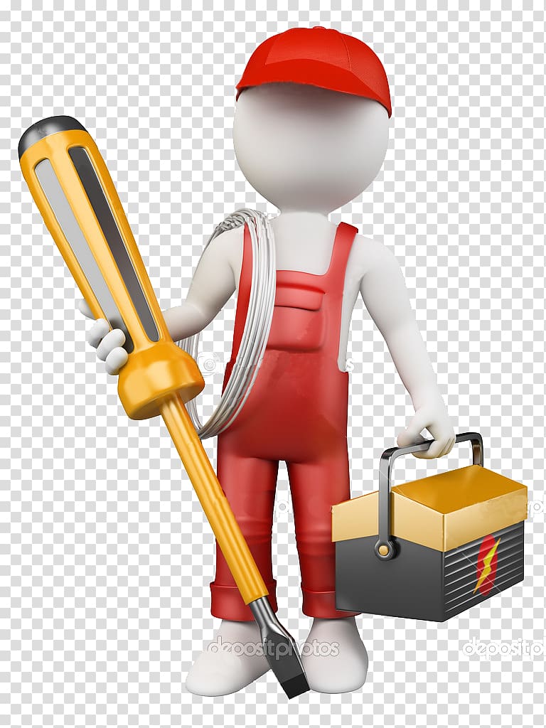 person holding screwdriver and toolbox , Maintenance engineering Business Planned maintenance Service, Industrial Worker transparent background PNG clipart