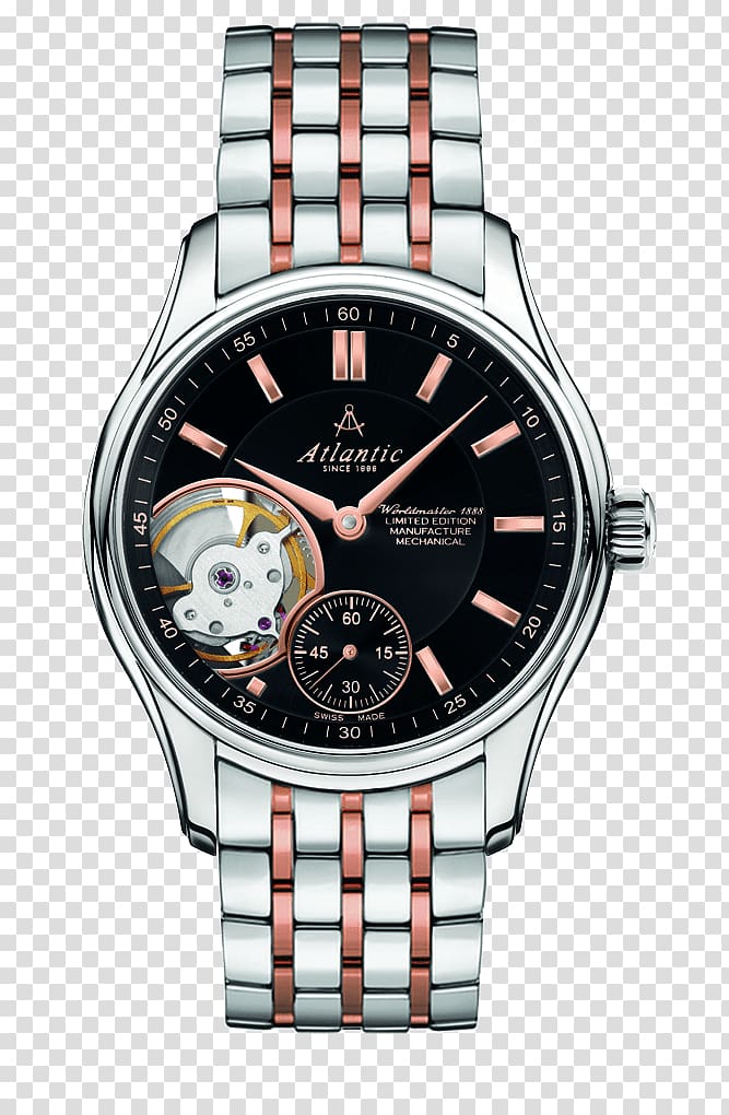 Atlantic-Watch Production Ltd Clock Швейцарские часы Movement, watch transparent background PNG clipart