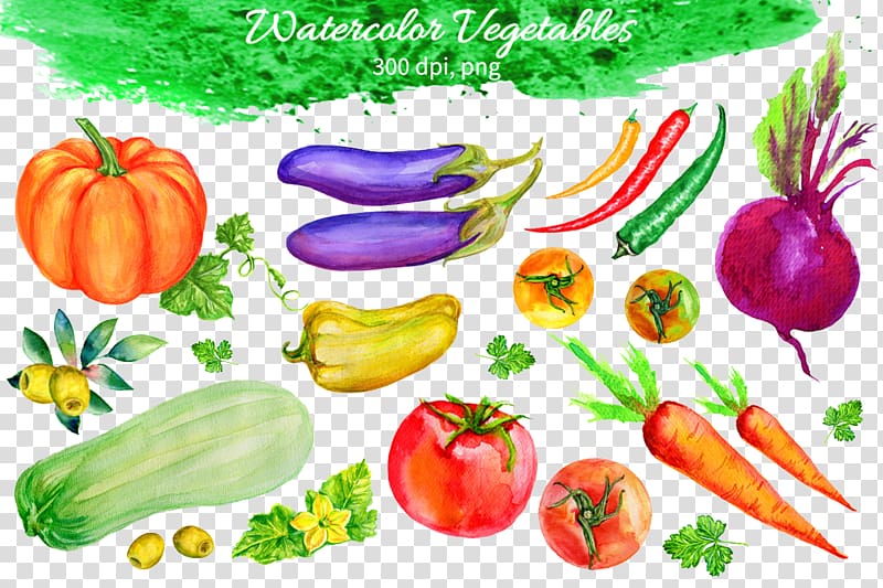 Vegetable Fruit Watercolor painting Eggplant, Hand-painted vegetable Shading transparent background PNG clipart