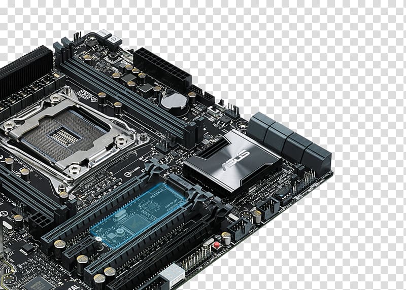 microATX LGA 2011 Motherboard Intel X99 ASUS X99-M WS, Land Grid Array transparent background PNG clipart