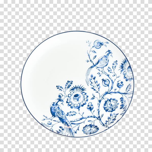 Plate Blue and white pottery Platter Tableware, special dinner plate transparent background PNG clipart