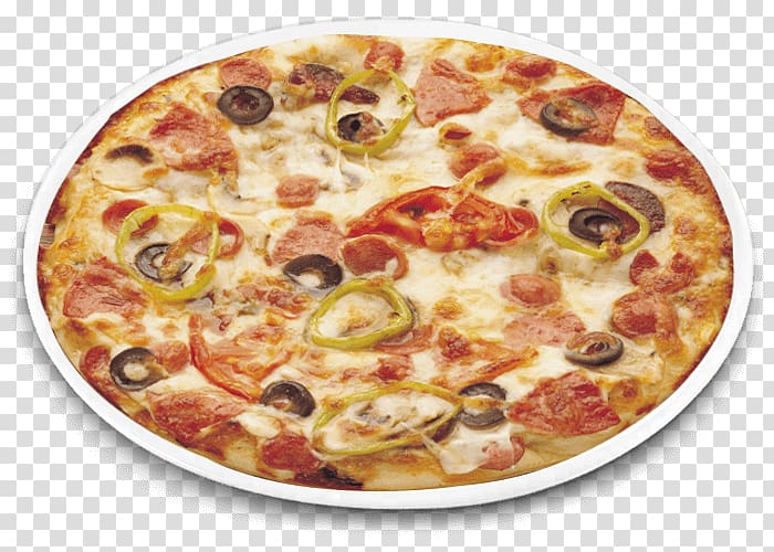 California-style pizza Sicilian pizza Pizza Service Tarte flambée, pizza transparent background PNG clipart