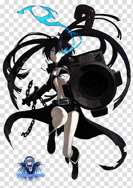 Black Rock Shooter: The Game Anime Manga, Black Rock Shooter transparent background PNG clipart
