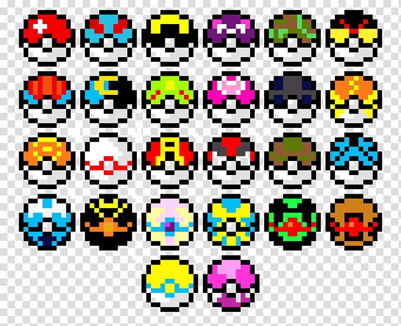 Free: Pixel art Poké Ball Pokémon Sun and Moon - pokemon 