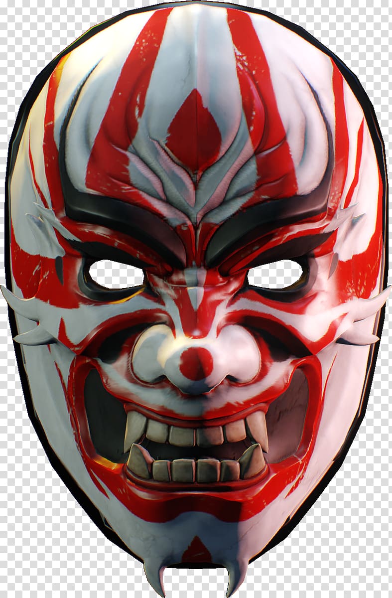 Payday 2 Yakuza Mask Overkill Software Gang, army of two mask transparent background PNG clipart