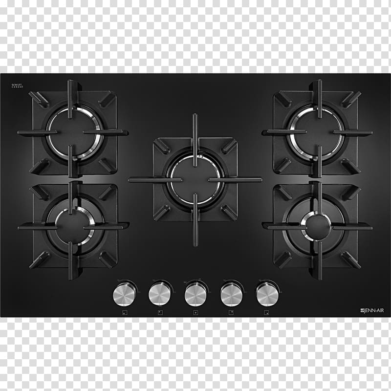 Jenn-Air Glass-ceramic Gas burner Home appliance Brenner, gas stove transparent background PNG clipart