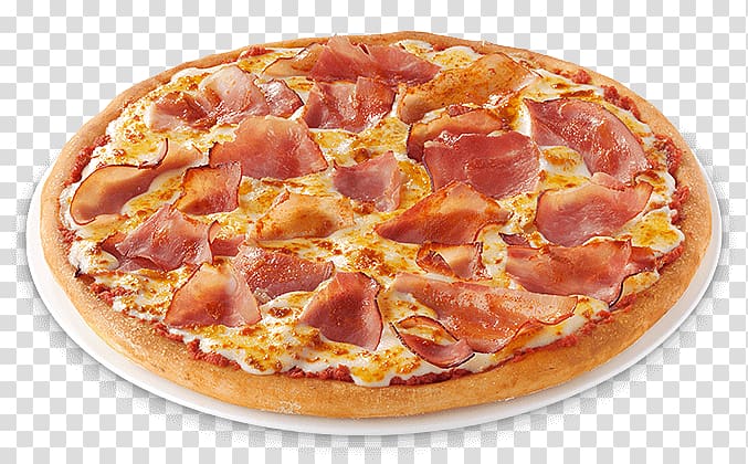 California-style pizza Prosciutto Sicilian pizza Ham, pizza transparent background PNG clipart