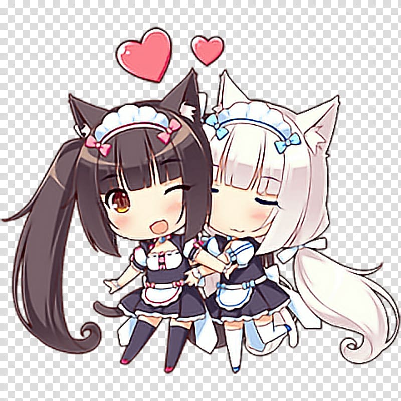 Nekopara Anime Expo Illustrator Catgirl Drawing, Chibi transparent background PNG clipart