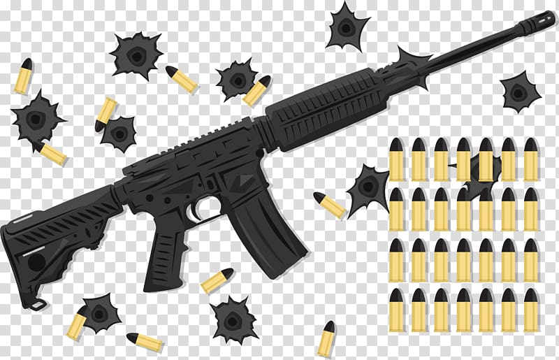 Firearm Bullet Machine gun, Shot transparent background PNG clipart
