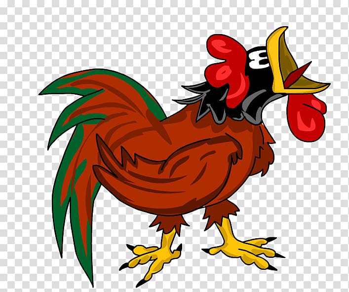Rooster Chicken Foghorn Leghorn Drawing Caricature, coq transparent background PNG clipart