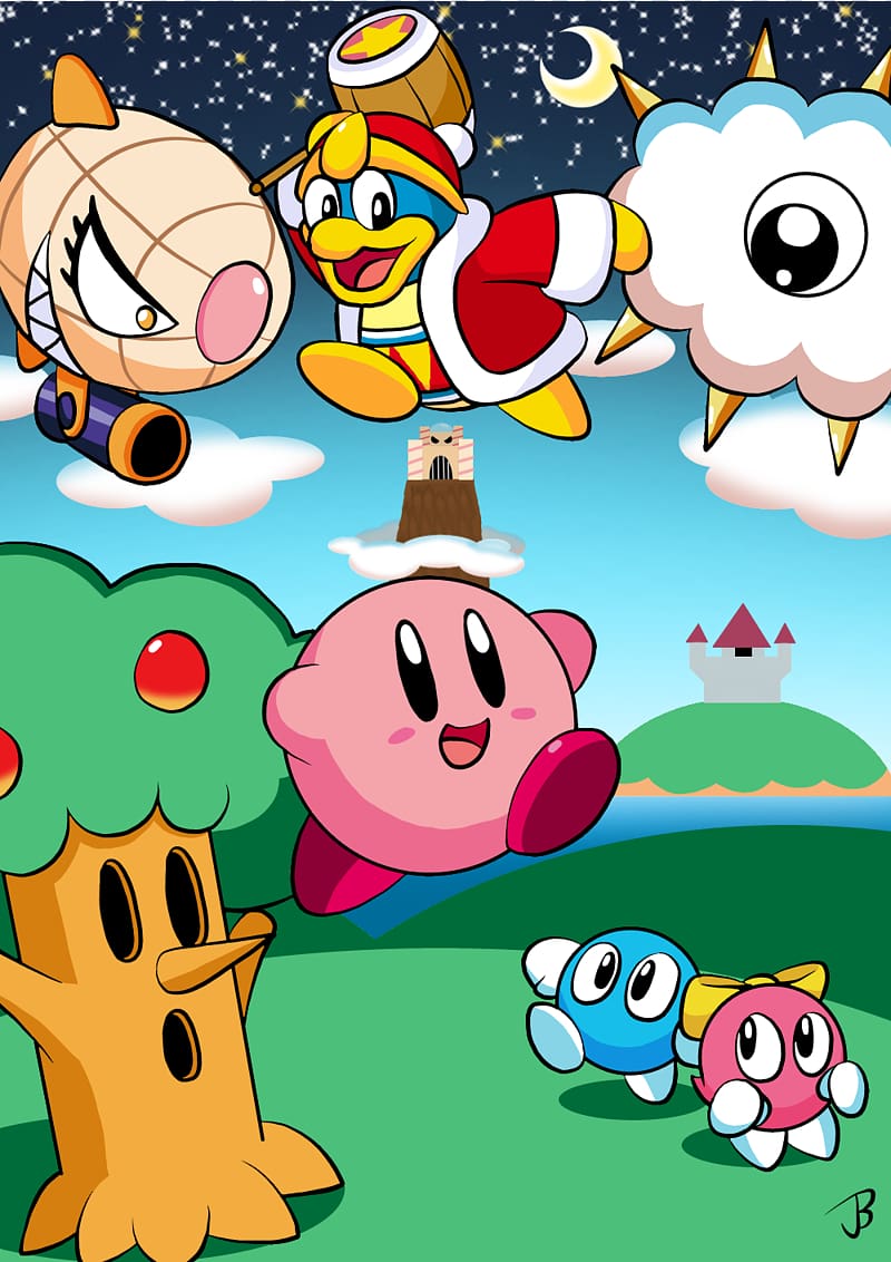Kirby\'s Dream Land Kirby\'s Dream Collection Fan art , Kirby transparent background PNG clipart