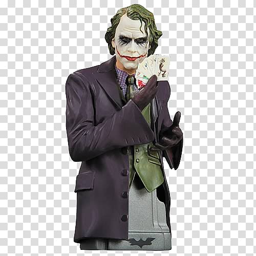 Joker The Dark Knight Batman Heath Ledger Bust, joker transparent background PNG clipart