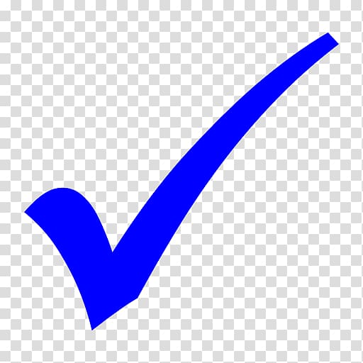 blue check logo, Check mark Computer Icons , Blue Checkmark transparent background PNG clipart