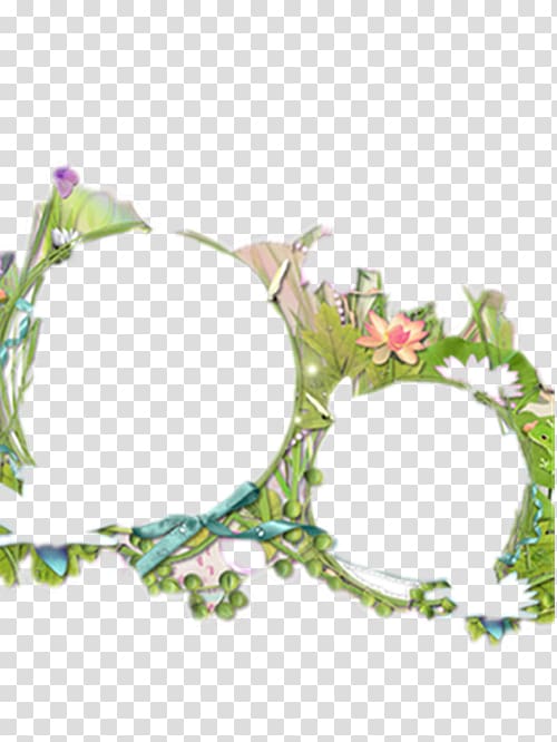 Flower Euclidean , Flowers and decorative edge border transparent background PNG clipart