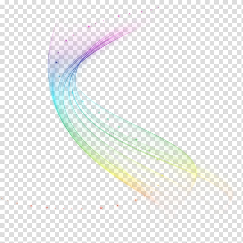 purple, teal, green, and yellow color wave, Light Magic , Colorful decorative background PPT transparent background PNG clipart