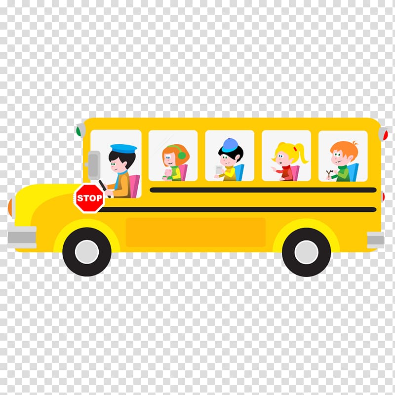 yellow school bus , School bus Cartoon , school bus transparent background PNG clipart