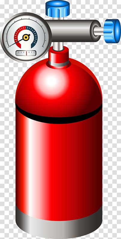 Fire extinguisher Cartoon Oxygen tank, Red fire hydrant transparent background PNG clipart