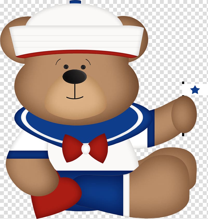 Teddy bear Sailor , bear transparent background PNG clipart