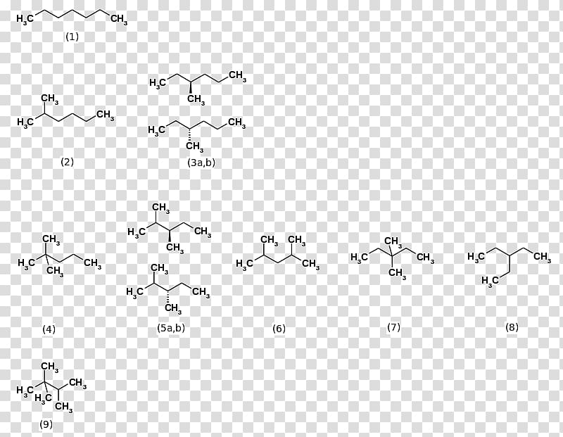 Heptane Structural isomer Structural formula Structure, Ramadan Karime transparent background PNG clipart