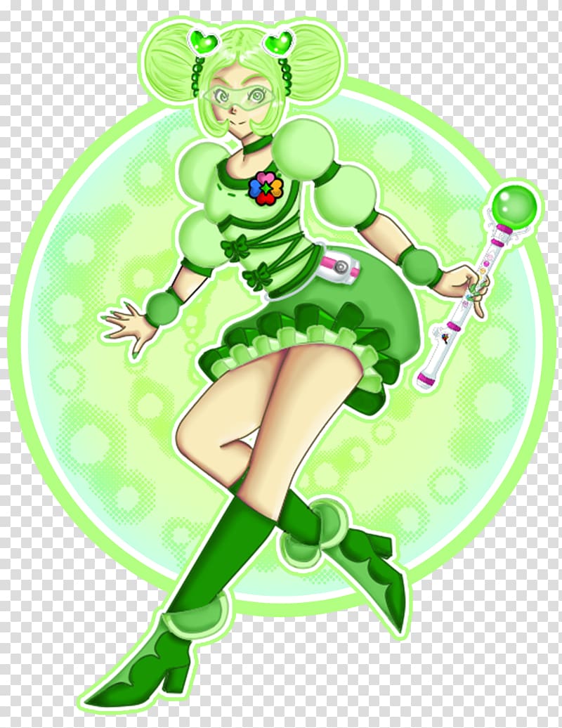 Komachi Akimoto Pretty Cure Anime, green little fresh transparent background PNG clipart