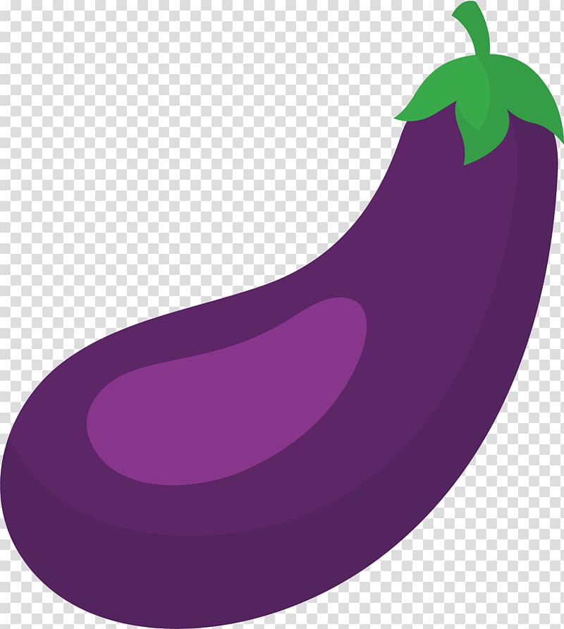 Cartoon Illustration, Cartoon eggplant transparent background PNG clipart