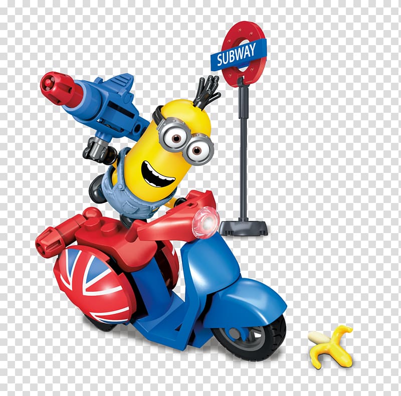 Minions figurine, Kevin the Minion Mega Brands Toy block Despicable Me, minions transparent background PNG clipart