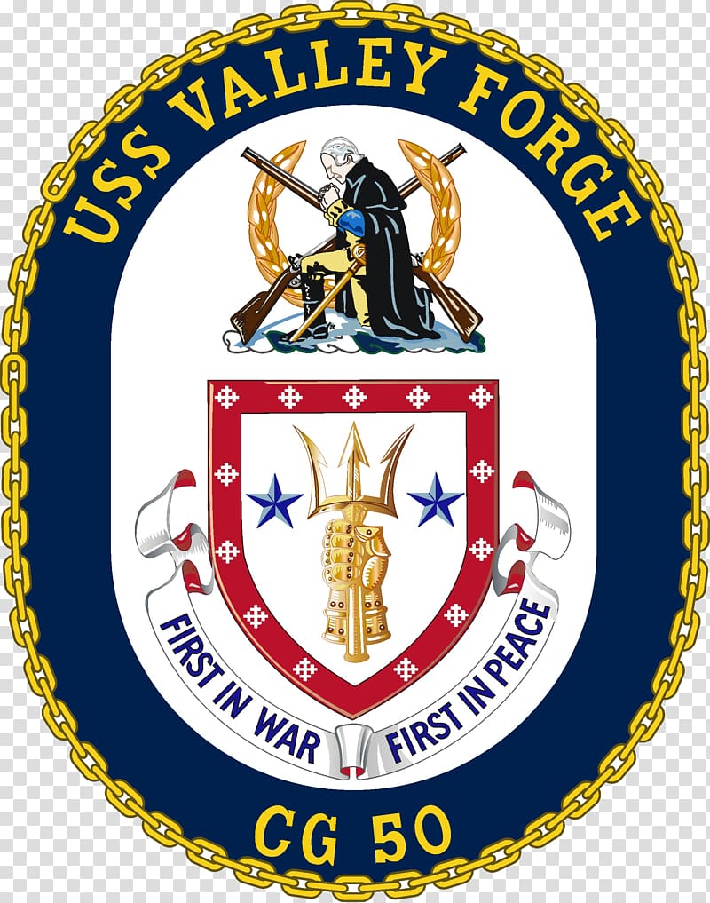 United States USS Valley Forge (CG-50) American Revolution, crest transparent background PNG clipart