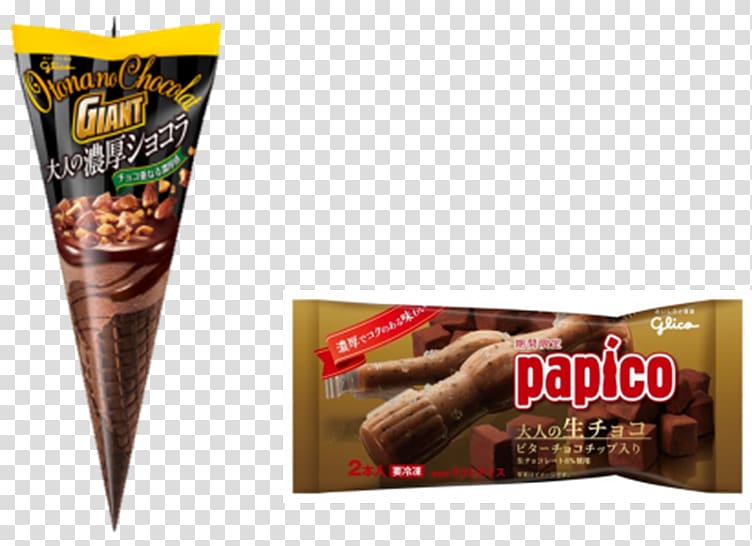 Ice cream Ganache ジャイアントコーン Ezaki Glico Co., Ltd. パピコ, ice cream transparent background PNG clipart