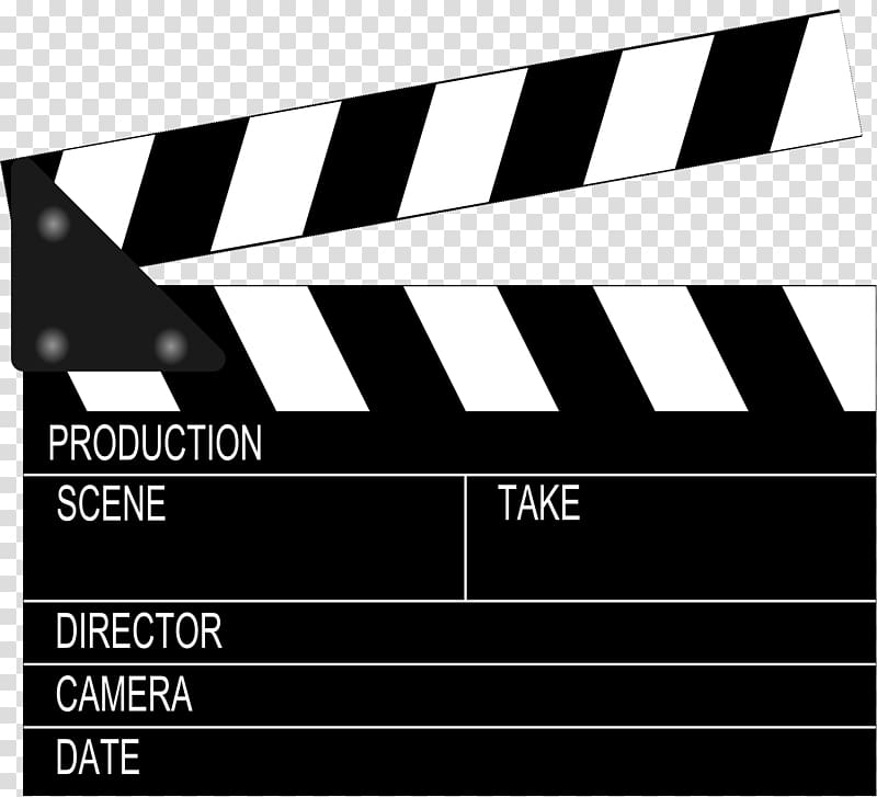 black and white clapper board , Clapperboard Film director , Movie Film transparent background PNG clipart