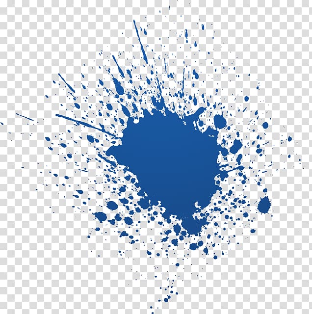 blue paint splash, Color Brush Paint Ink, paint splash transparent background PNG clipart