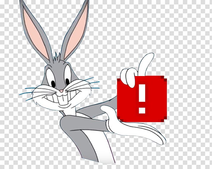 Domestic rabbit Sticker , bugs bunny transparent background PNG clipart