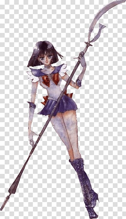 Sailor Saturn Spear Manga, Naoko Takeuchi transparent background PNG clipart