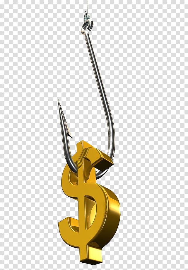 Finance Dollar sign United States Dollar Money Fish hook, Creative dollar sign transparent background PNG clipart