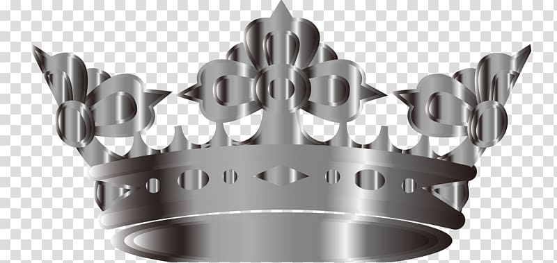 Silver Cartoon Crown, Cartoon Silver Crown transparent background PNG clipart