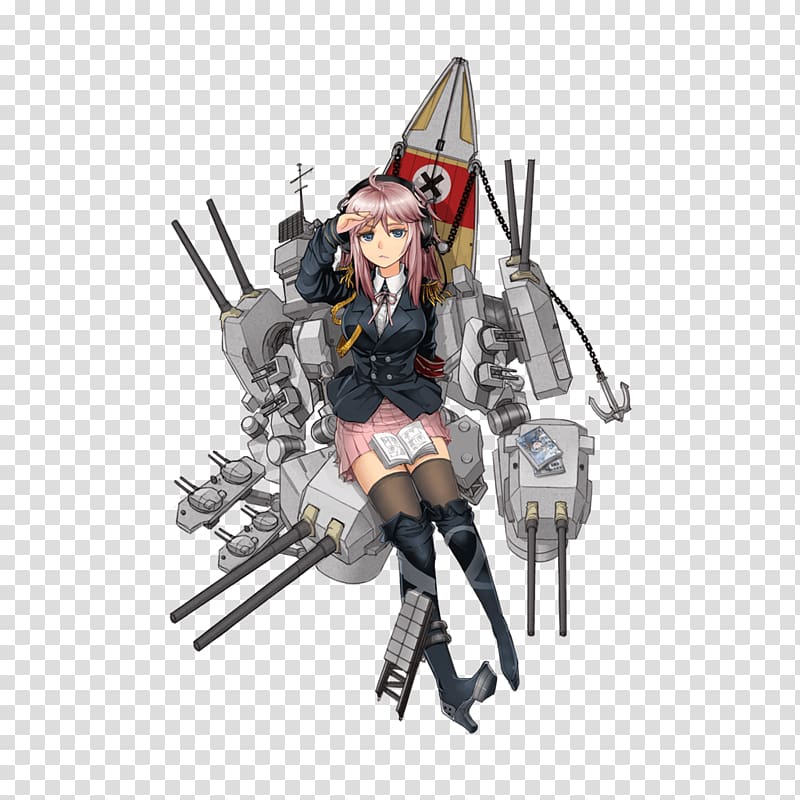 German battleship Tirpitz Battleship Girls German battleship Bismarck Kantai Collection World of Warships, Ship transparent background PNG clipart