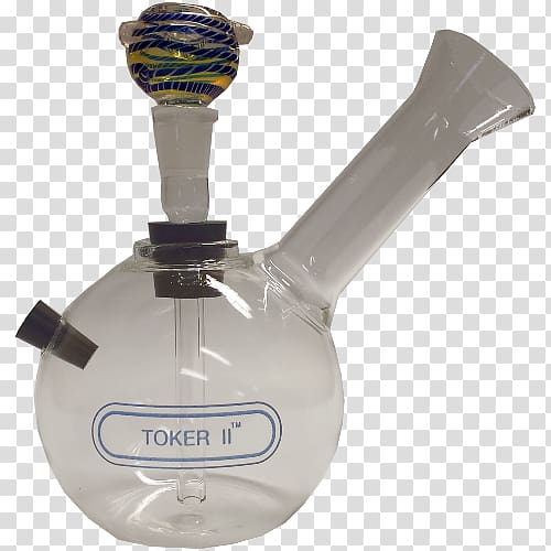 Bong Tobacco pipe Borosilicate glass Smoking pipe, glass transparent background PNG clipart