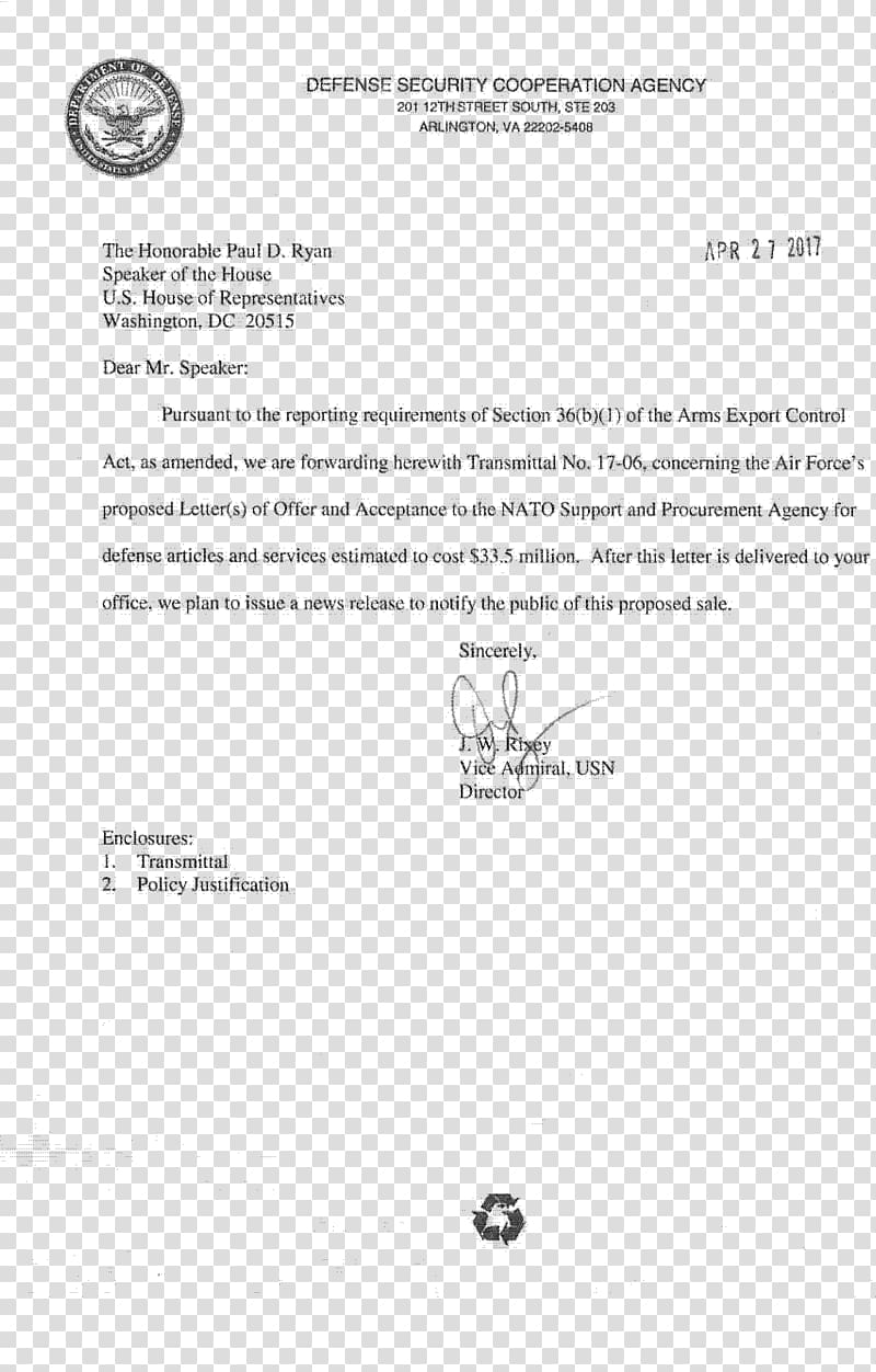 Template Letter of transmittal Document PDF, Arms Export Control Act transparent background PNG clipart